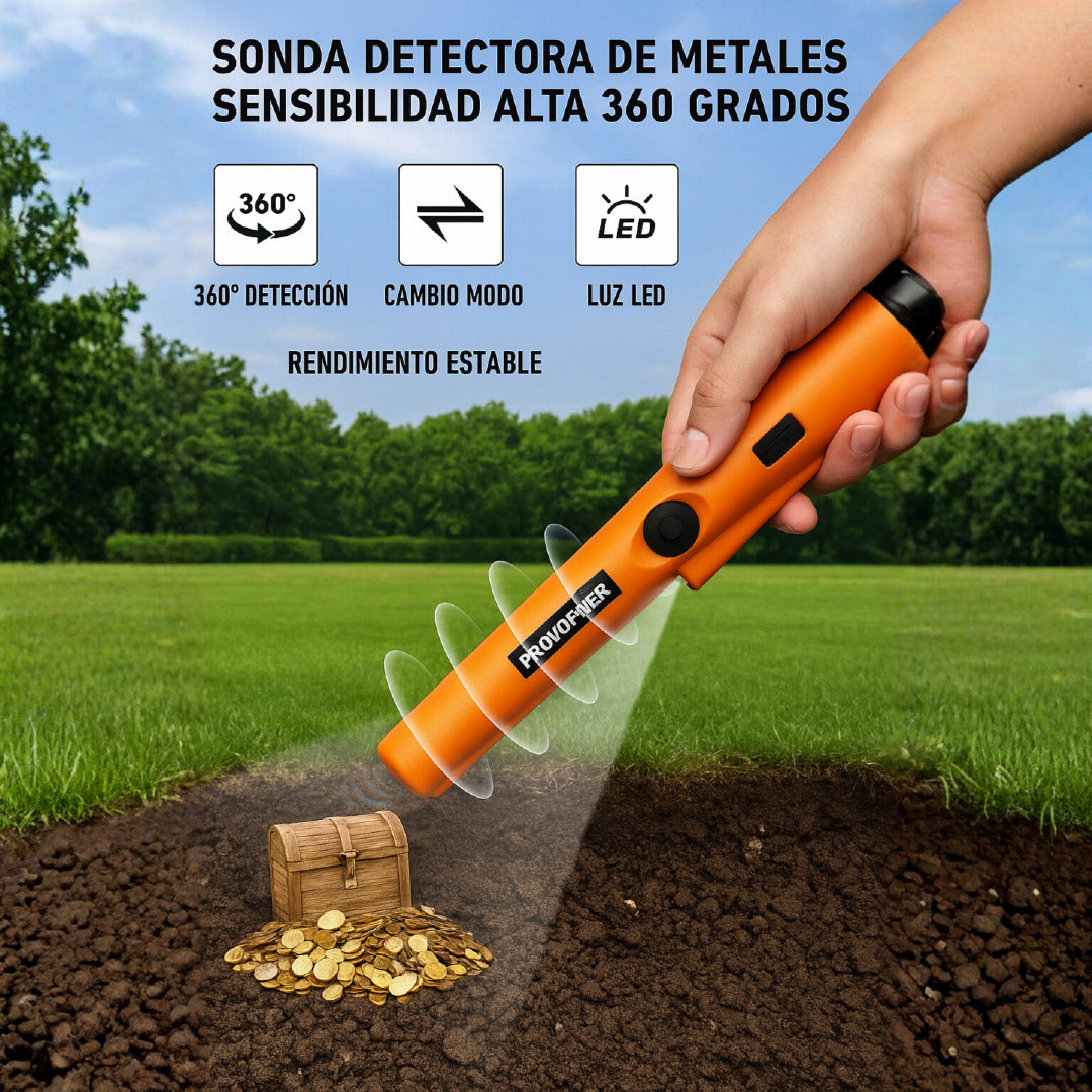 🏅🎛️ DETECTOR DE METALES INALÁMBRICO 🔦📍
