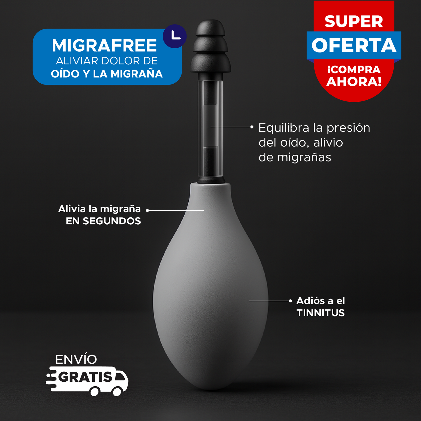 👂✨ MIGRAFREE™ – DISPOSITIVO PARA ALIVIAR DOLOR DE OÍDO Y LA MIGRAÑA 👂✨