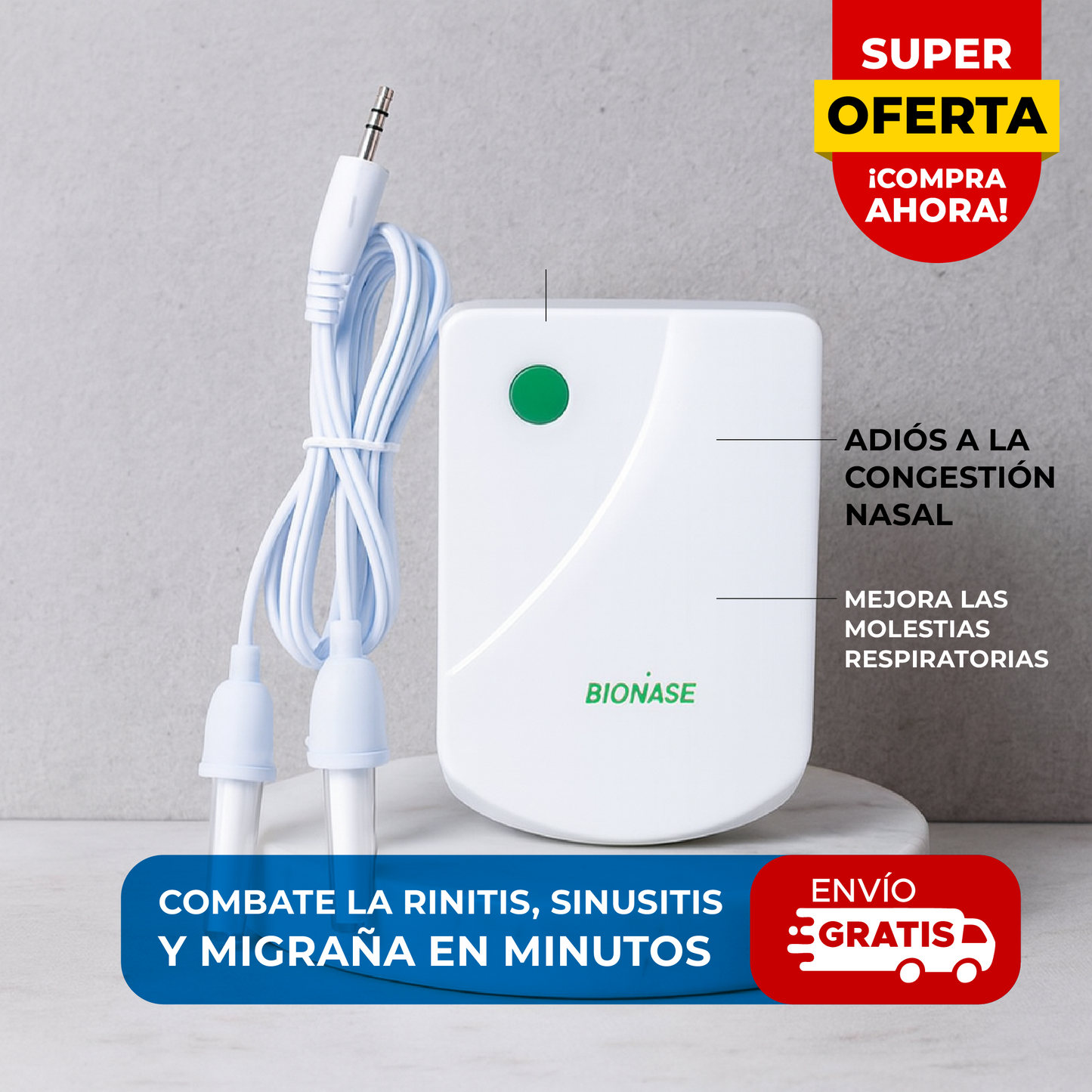 🌬️ SINUSFREE™ DISPOSITIVO ANTI RINITIS, SINUSITIS, MIGRAÑA  ⚡