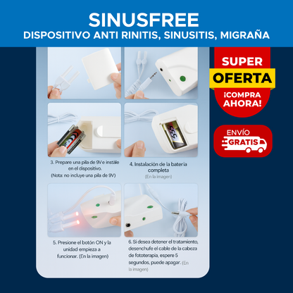 🌬️ SINUSFREE™ DISPOSITIVO ANTI RINITIS, SINUSITIS, MIGRAÑA  ⚡