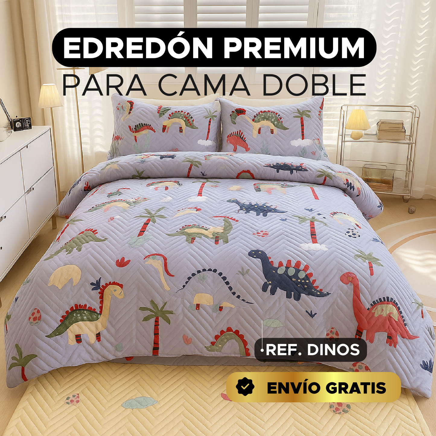 🍬 Edredón Premium para Cama Doble !  🌙