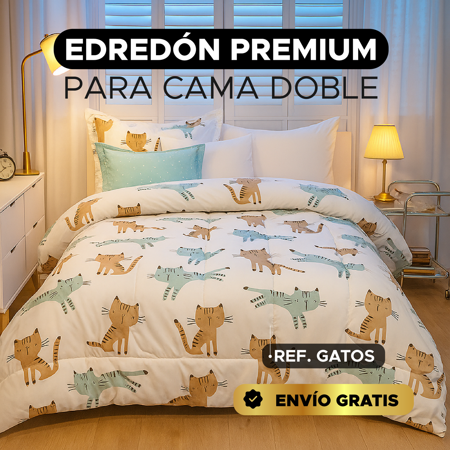 🍬 Edredón Premium para Cama Doble !  🌙