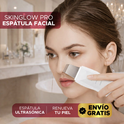 ✨ SKINGLOW PRO ESPÁTULA ULTRASÓNICA DE LIMPIEZA FACIAL ✨💆‍♀️