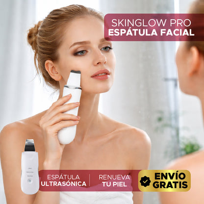 ✨ SKINGLOW PRO ESPÁTULA ULTRASÓNICA DE LIMPIEZA FACIAL ✨💆‍♀️
