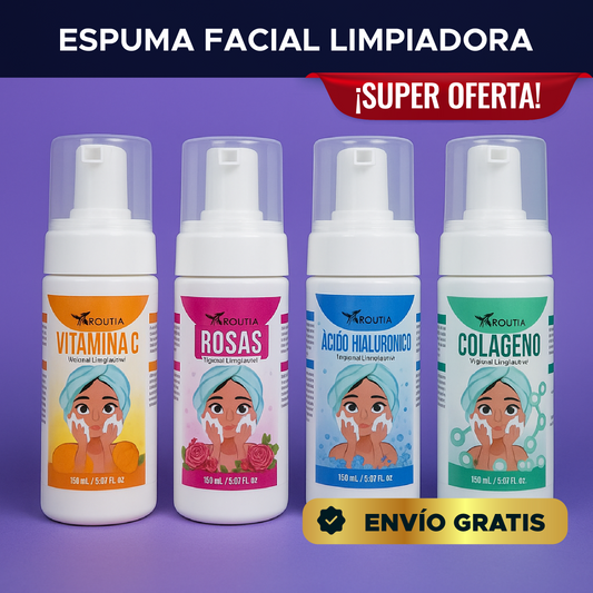 🌸 PureGlow™ Espuma Facial Limpiadora 💧