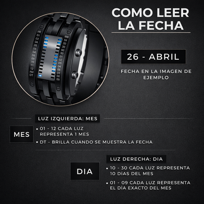 ⚡⌚ BinarySteel Reloj Binario de Acero ⌚⚡