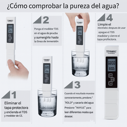 🌊💧 AQUACHECK MEDIDOR DE CALIDAD DE AGUA 💦🌎