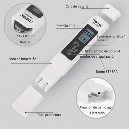 🌊💧 AQUACHECK MEDIDOR DE CALIDAD DE AGUA 💦🌎