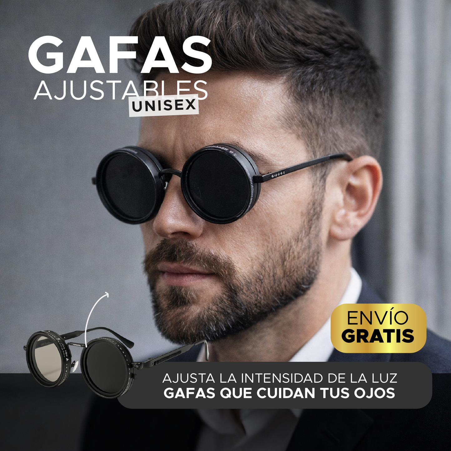 🕶️ GAFAS UNISEX CON POLARIZADO AJUSTABLE😎
