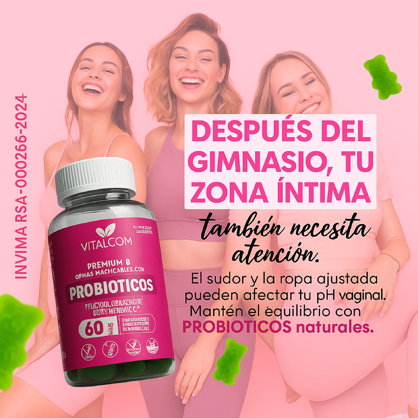 🍬 ProbioGomas Vitalcom 🧘‍♀️Gomas con probióticos🌸Adiós a las molestias