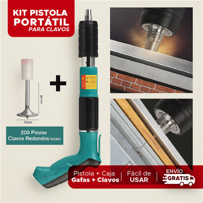 🛠️ KIT PISTOLA PORTÁTIL PARA CLAVOS 🛠️