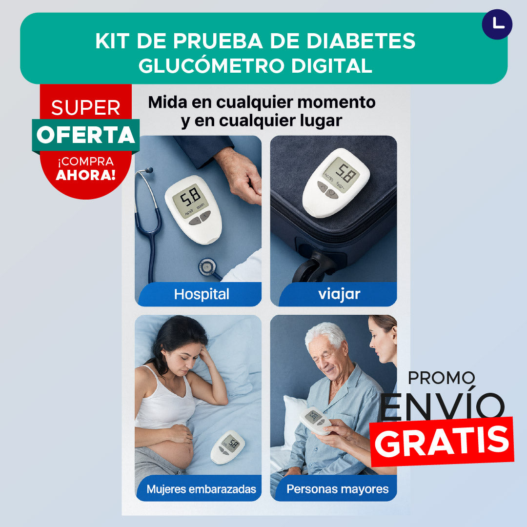 🩺 🩸 CONTROLGLUC KIT DE PRUEBA DE DIABETES🩺💉