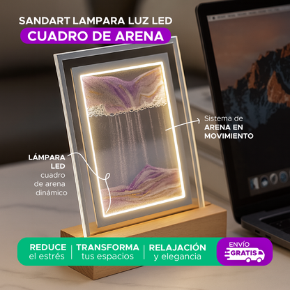 🌌✨SANDART™ LAMPARA LUZ LED DISEÑO CUADRO DE ARENA ✨🌌