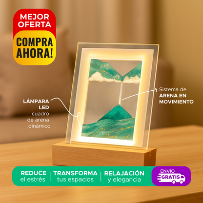 🌌✨SANDART™ LAMPARA LUZ LED DISEÑO CUADRO DE ARENA ✨🌌