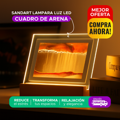 🌌✨SANDART™ LAMPARA LUZ LED DISEÑO CUADRO DE ARENA ✨🌌