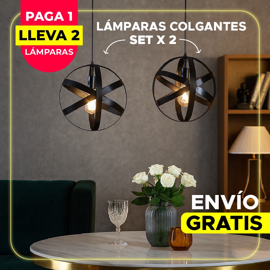 🌟  LUMISET™ DÚO SETX2 LÁMPARAS COLGANTES ✨