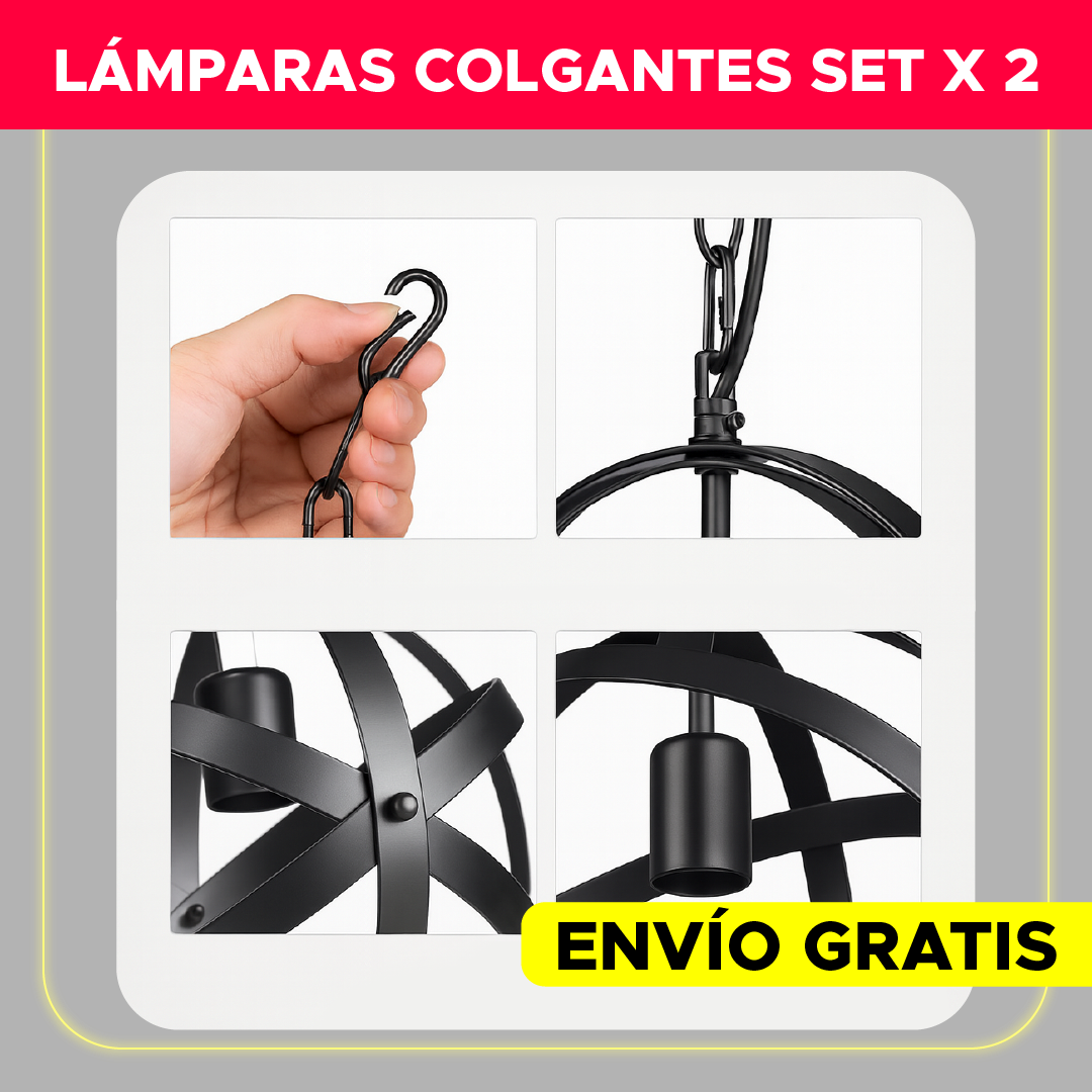 🌟  LUMISET™ DÚO SETX2 LÁMPARAS COLGANTES ✨