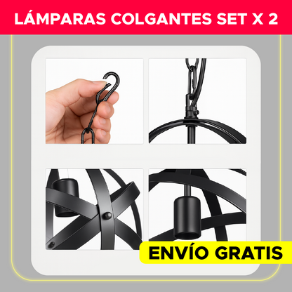 🌟  LUMISET™ DÚO SETX2 LÁMPARAS COLGANTES ✨