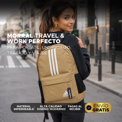 🔥🚀 Morral Adidas Premium Waterproof 💻✨
