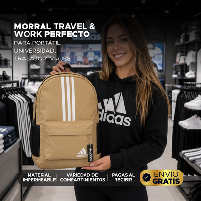 🔥🚀 Morral Adidas Premium Waterproof 💻✨