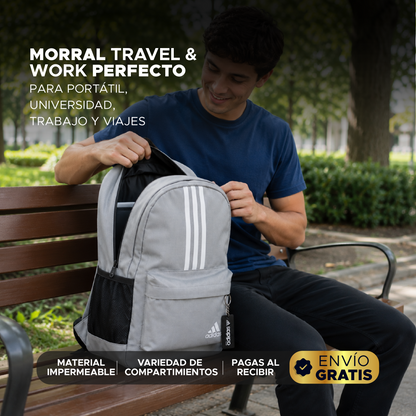 🔥🚀 Morral Adidas Premium Waterproof 💻✨