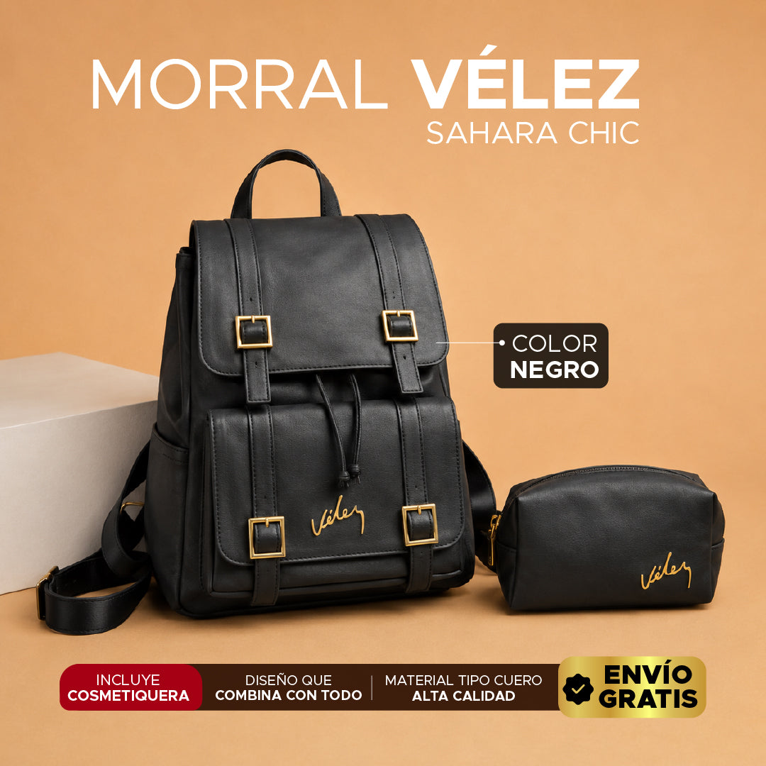 🌟 Morral Sahara Chic ✨+ Cosmetiquera GRATIS 👜Cuero vegano de alta calidad