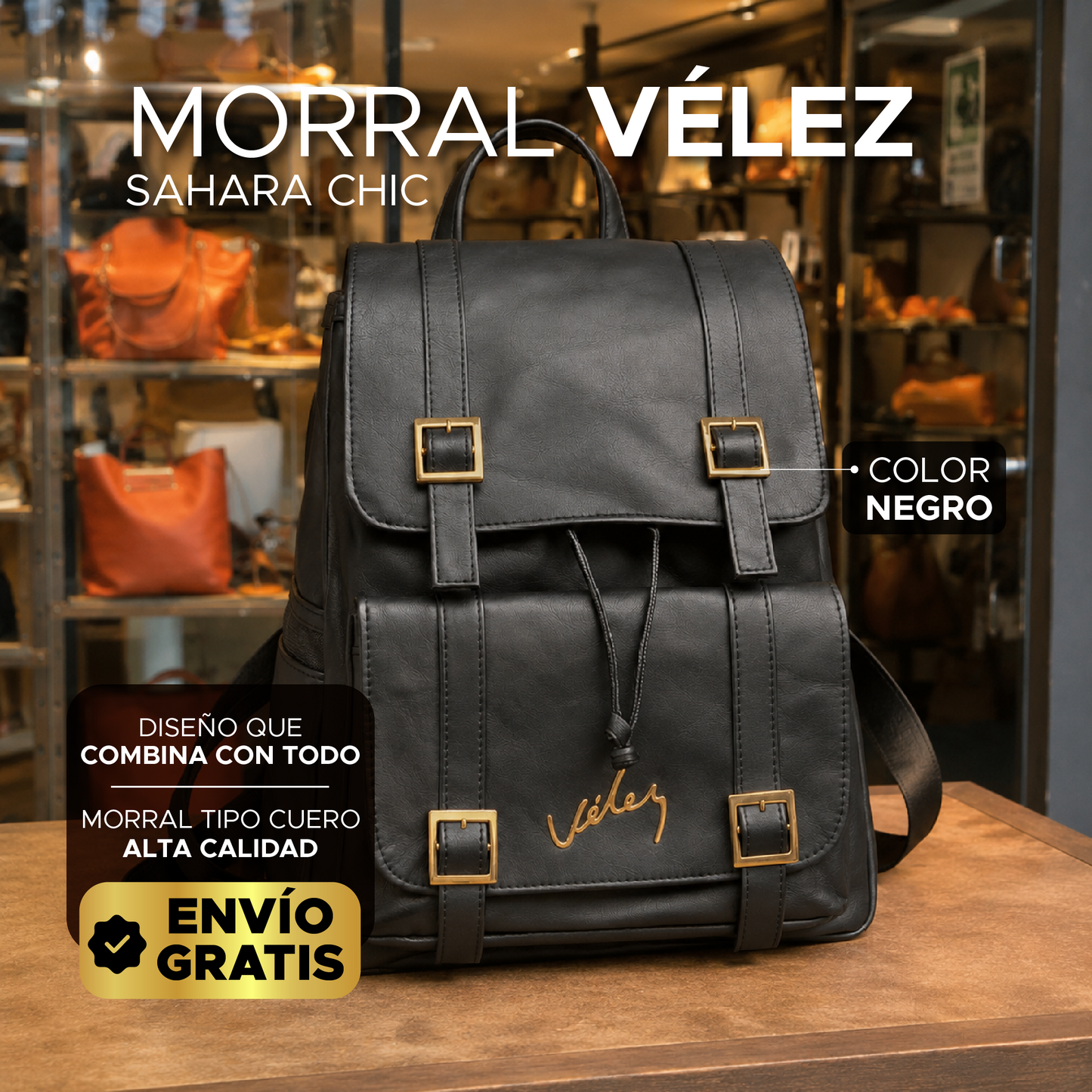 🌟 Morral Sahara Chic 👜✨Cuero vegano de alta calidad