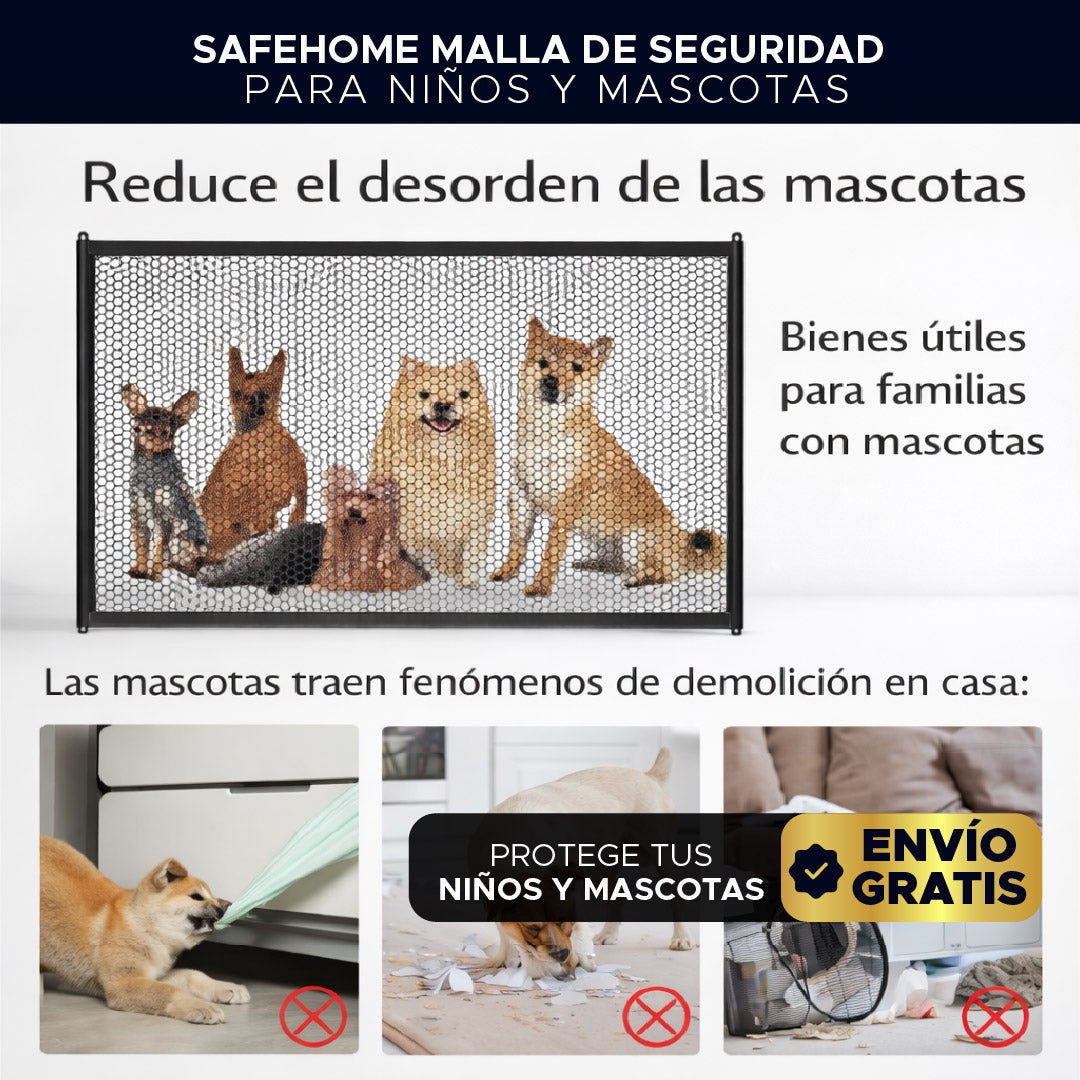 👶🐾 SafeHome™ Malla de Seguridad para Niños y Mascotas🚸🐕