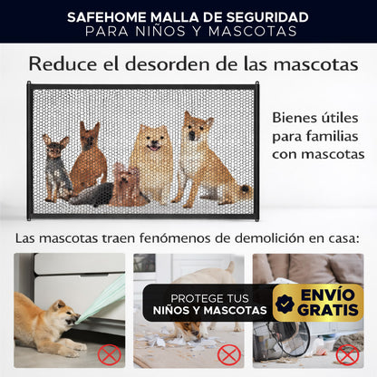 👶🐾 SafeHome™ Malla de Seguridad para Niños y Mascotas🚸🐕