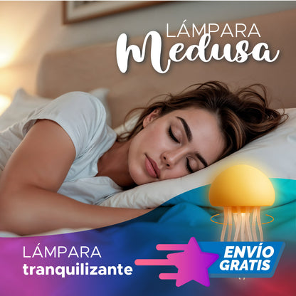 🌈🐚 LÁMPARA MEDUSA TRANQUILIZANTE 🌊✨