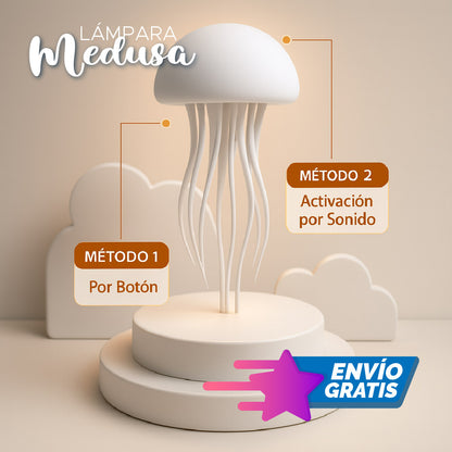 🌈🐚 LÁMPARA MEDUSA TRANQUILIZANTE 🌊✨