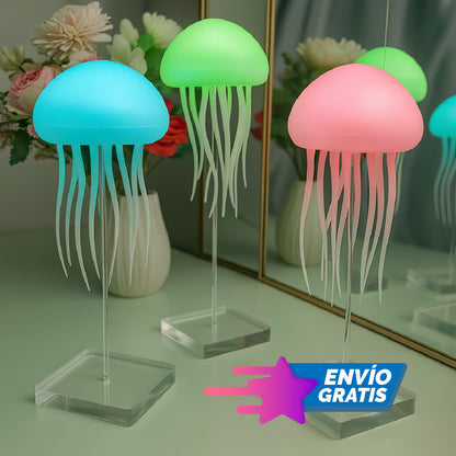 🌈🐚 LÁMPARA MEDUSA TRANQUILIZANTE 🌊✨