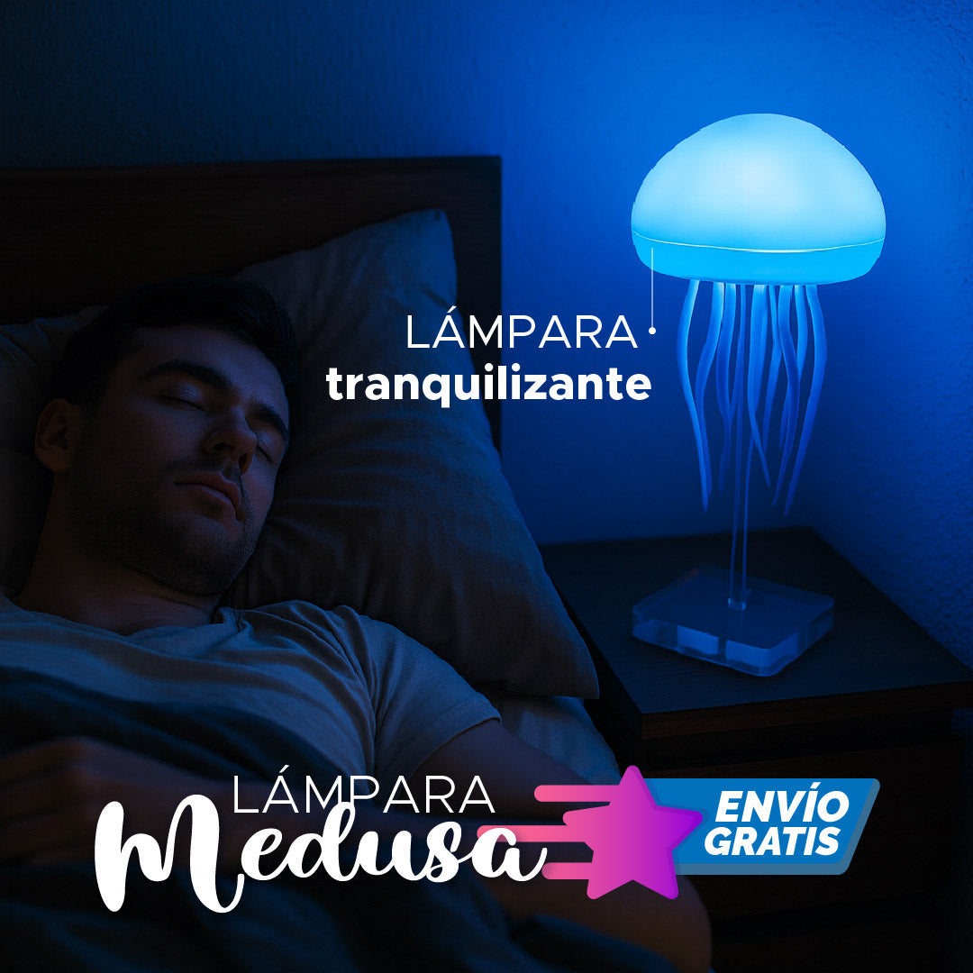🌈🐚 LÁMPARA MEDUSA TRANQUILIZANTE 🌊✨