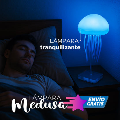 🌈🐚 LÁMPARA MEDUSA TRANQUILIZANTE 🌊✨