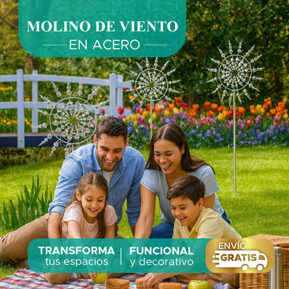 ✨MOLINO DE VIENTO EN ACERO INOXIDABLE✨