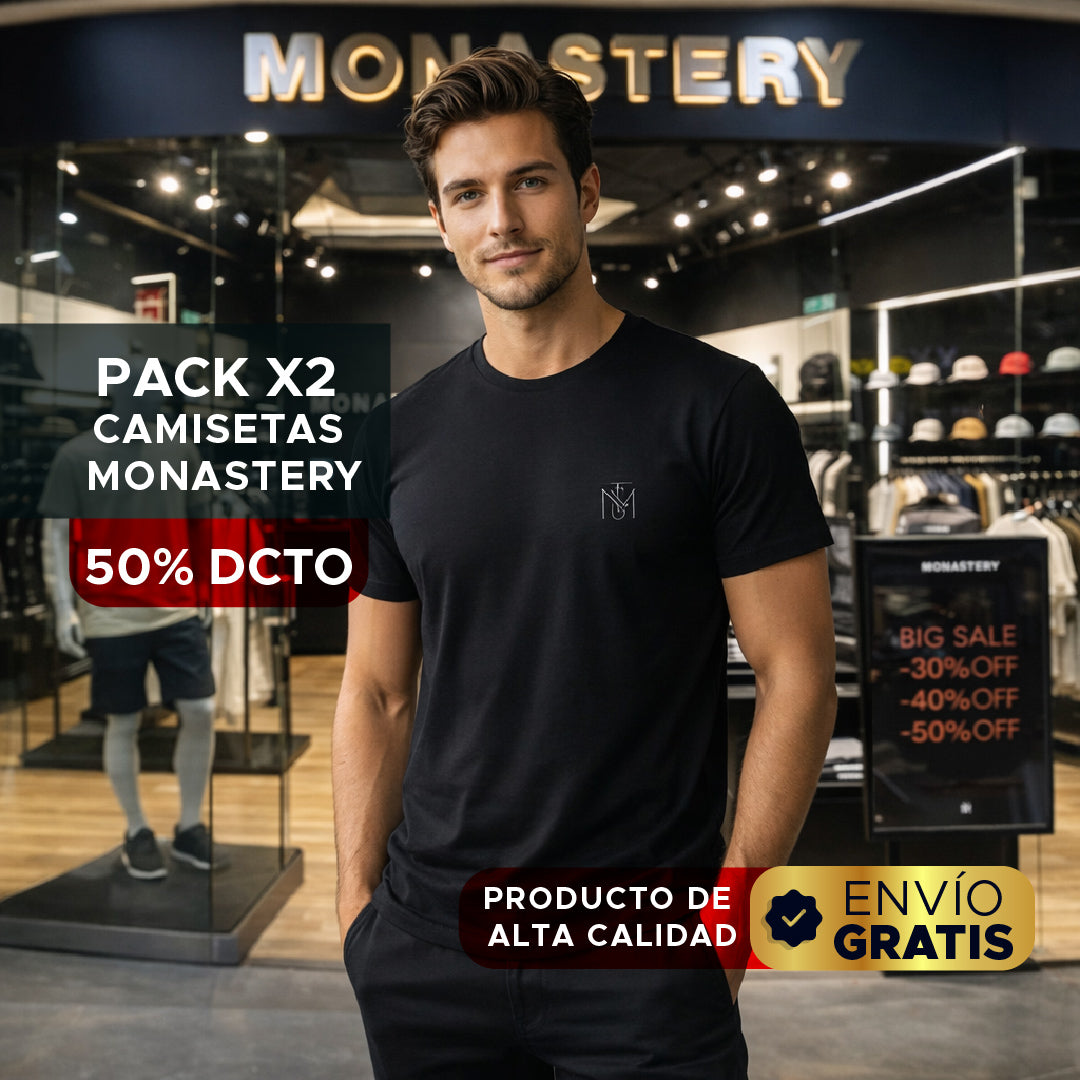 🔥👕 PACK x2 CAMISETAS MONASTERY PREMIUM 👕🔥