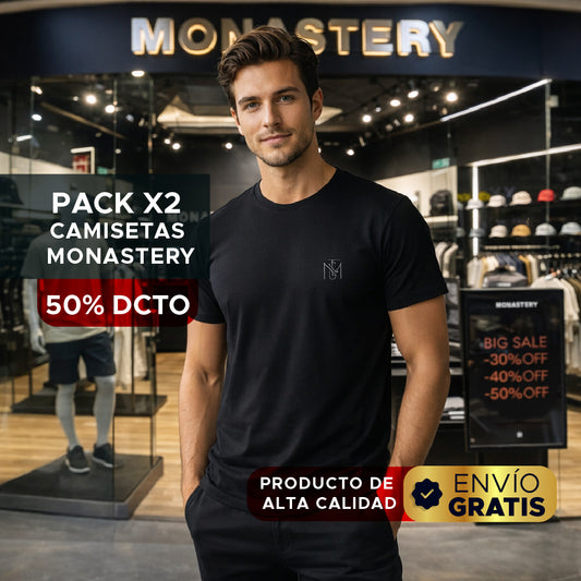 🔥👕 PACK x2 CAMISETAS MONASTERY PREMIUM 👕🔥