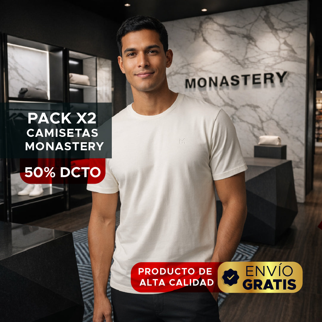 🔥👕 PACK x2 CAMISETAS MONASTERY PREMIUM 👕🔥