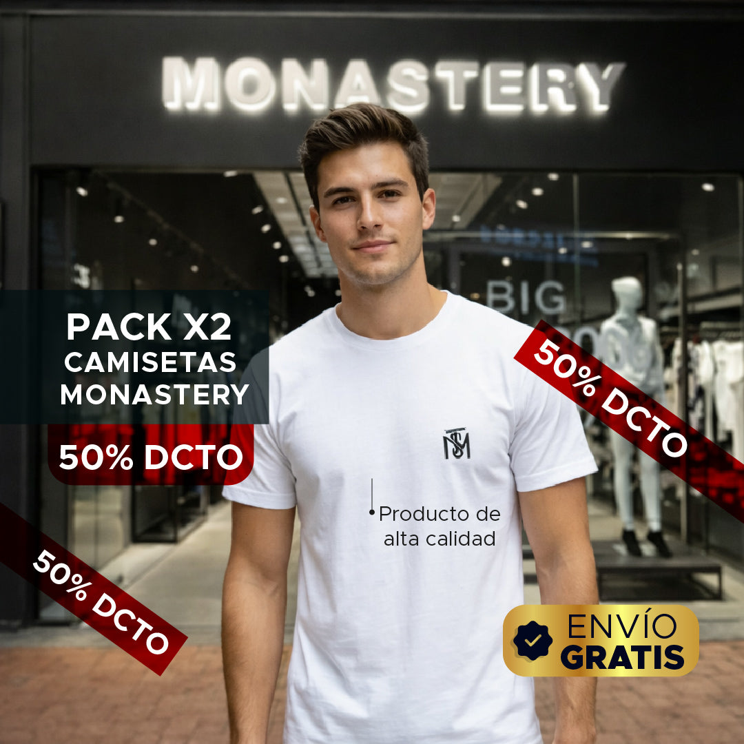 🔥👕 PACK x2 CAMISETAS MONASTERY PREMIUM 👕🔥