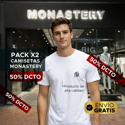 🔥👕 PACK x2 CAMISETAS MONASTERY PREMIUM 👕🔥