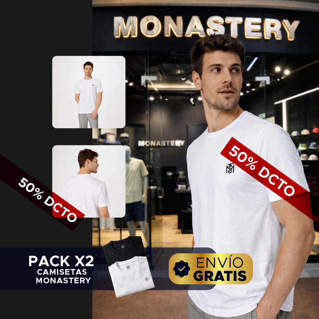 🔥👕 PACK x2 CAMISETAS MONASTERY PREMIUM 👕🔥