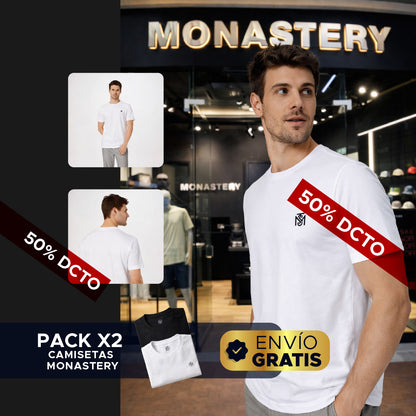 🔥👕 PACK x2 CAMISETAS MONASTERY PREMIUM 👕🔥