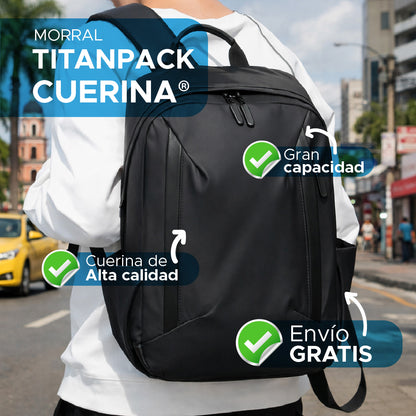🎯 TitanPack Cuerina impermeable de alta calidad💦✅