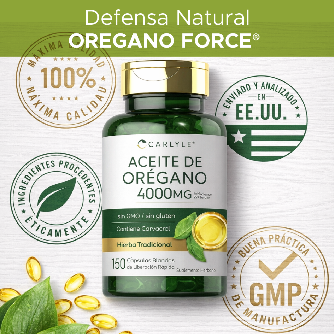 🌿 OreganoForce Ultra 4.000 mg 🛡 Refuerza tu sistema inmunológico 💪✨