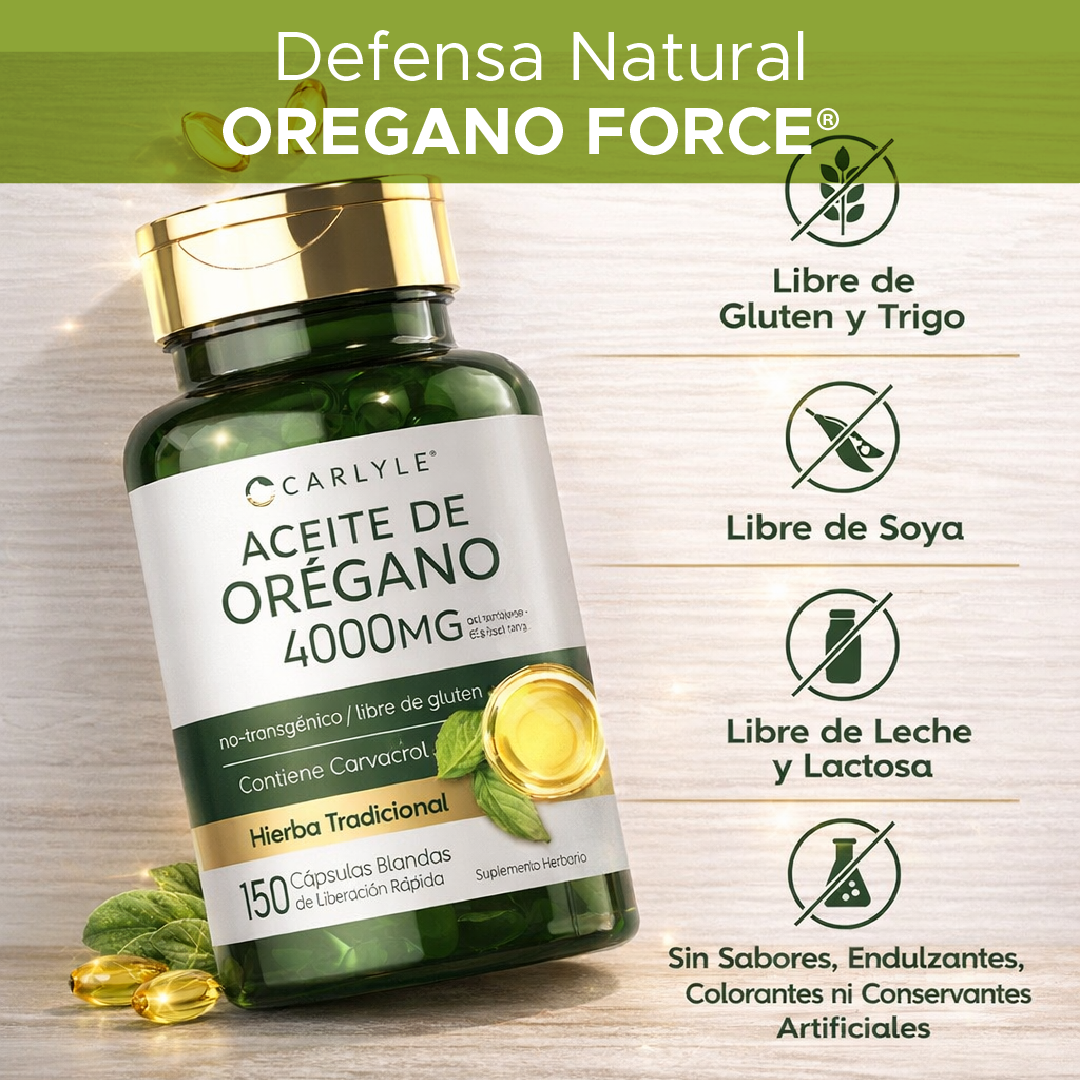 🌿 OreganoForce Ultra 4.000 mg 🛡 Refuerza tu sistema inmunológico 💪✨