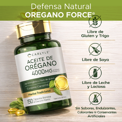 🌿 OreganoForce Ultra 4.000 mg 🛡 Refuerza tu sistema inmunológico 💪✨