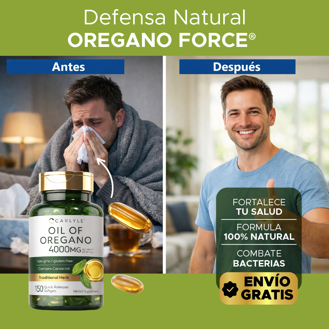 🌿 OreganoForce Ultra 4.000 mg 🛡 Refuerza tu sistema inmunológico 💪✨