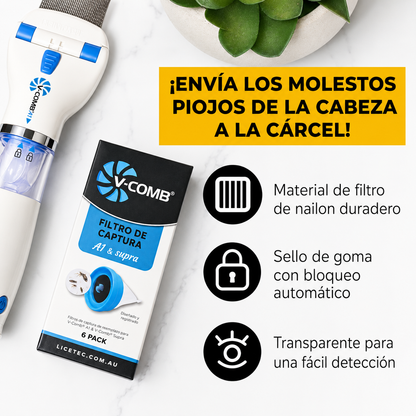 🛡️✨👧 Aspiradora Eléctrica Anti-Piojos 👧✨🛡️