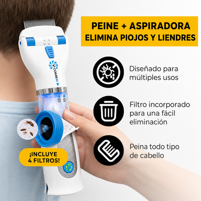 🛡️✨👧 Aspiradora Eléctrica Anti-Piojos 👧✨🛡️