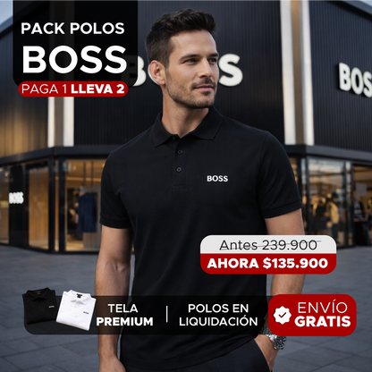 🚨🔥 POLOS BOSS — Pack Liquidación: ¡Paga 1 y Llévate 2! 🔥🚨